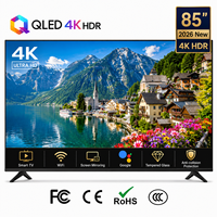 Televisor Inteligente Android QLED 4K de 85 Pulgadas, Pantalla Grande para Cine en Casa, Hoteles, Bares Deportivos y Uso Comercial