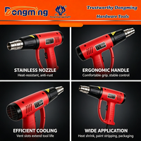 Pistolet thermique électrique Dongming 2000W, outil portatif à air chaud pour le rétrécissement des emballages, le décapage de peinture et le chauffage du PVC