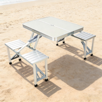 Nouvelles chaises et table pliantes en aluminium pour pique-nique, barbecue, plage, parc, voiture, événements, camping, repas en plein air
