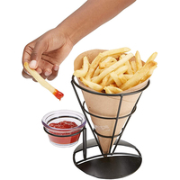 Lainejoy — présentoir de snacks, support pour cônes de frites et glace, gaufre en fer, porte-Sauce