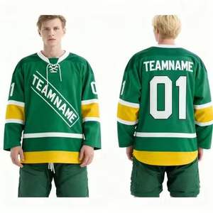 Custom Alta Qualidade Rapidamente Seco Unisex Jersey Tackle Twilly Patch Bordado Pescoço String Ice Hockey Wear com Estilo de Natal - Product Image 3