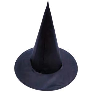 DAMAI Halloween Witch Hats Costume Accessory Hanging Black Wizard Hat for Women Kid with Rope Indoor Outdoor Decor Party Supply - Product Image 5