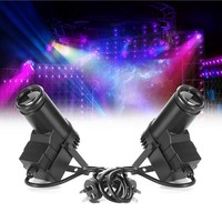 RGBW Mini DMX512 IP20-zertifiziertes Ra80 CRI Disco-Beam LED-Bühnenlicht mit Spiegelkugel Pin Spot - 50.000 Stunden Lebensdauer