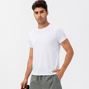 Camiseta holgada para correr para hombre, ropa deportiva de secado rápido, informal, de manga corta, de licra, de gran tamaño, para gimnasio - Product Image 6
