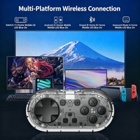 Mini manette sans fil compatible avec Switch Pro, éclairage réglable, compatible PC / Android / iOS