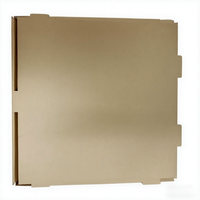 Boîtes à pizza en carton ondulé kraft, résistantes à la graisse, avec logo personnalisé, finition mate UV, qualité alimentaire, fournisseur direct d'usine SP3415.