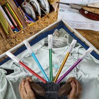 Couteau de poche en acier inoxydable avec papier à graver spécial, jeu de lames à changement rapide, manche en plastique antidérapant, couteau utilitaire DIY (OEM)