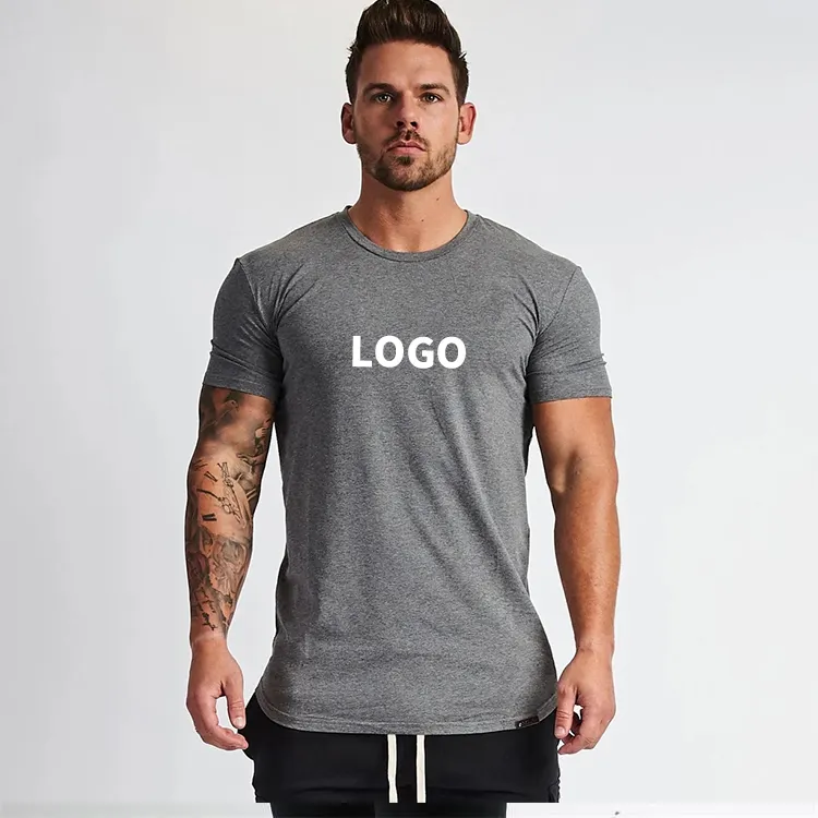 High Quality Custom Athletic Workout Crew Neck Bodybuilding Short Sleeve Muscle Fitness Men GYM T Shirt for Activities