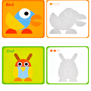 Jouet éducatif populaire <span class=keywords><strong>Montessori</strong></span>, puzzle en bois en forme d'animaux 3D, combinaison <span class=keywords><strong>libre</strong></span> - Product Image 5