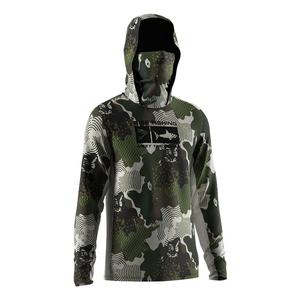 Camiseta de Pesca con Capucha y Protección Facial, de Secado Rápido, con Botones y Manga Larga, Anti-UV, Sublimada - Product Image 3