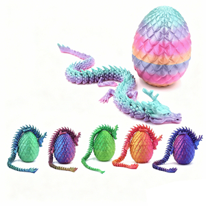 Huevo de Dragón de Cristal Impreso en 3D Vashine, Juguetes Creativos Coloridos para Niños, Animales Divertidos y Amigables, Figura de Acción de Dinosaurios, Regalo - Product Image 3