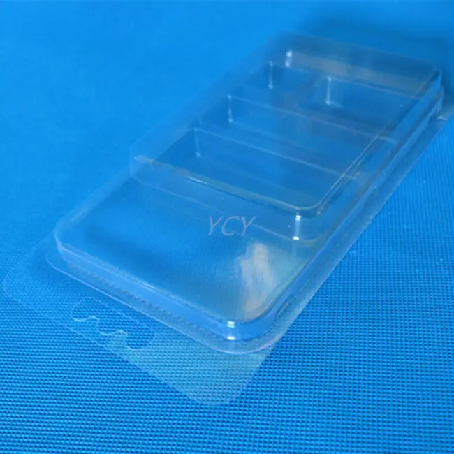 Personalizado barato transparente bolha bolha termoforma plástico isca pesca clamshells