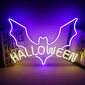 Enseigne au néon d'Halloween pour bar à la maison et café IP65 Source <span class=keywords><strong>de</strong></span> lumière LED Trick Treat Décoration murale suspendue pour porche et porte d'entrée - Product Image 1