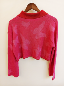 Modern Traditional Chinese Women's Square Collar <b>Viscose</b>/Nylon Breathable Button Knitwear <b>Top</b> Casual Style Front Logo Placement - Product Image 6