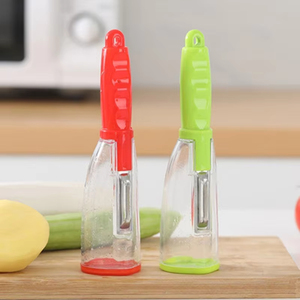 Wholesale <b>Fruit</b> & <b>Vegetable</b> Peeler with Storage Container Stainless Steel Blade Anti-splash Design Safe Kitchen <b>Tool</b> - Product Image 6