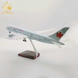 Modellino Boeing 787 Folk Art con Illuminazione e Controllo Vocale, Aereo Commerciale in Resina Scala 1/130, Regalo Aziendale - Product Image 6