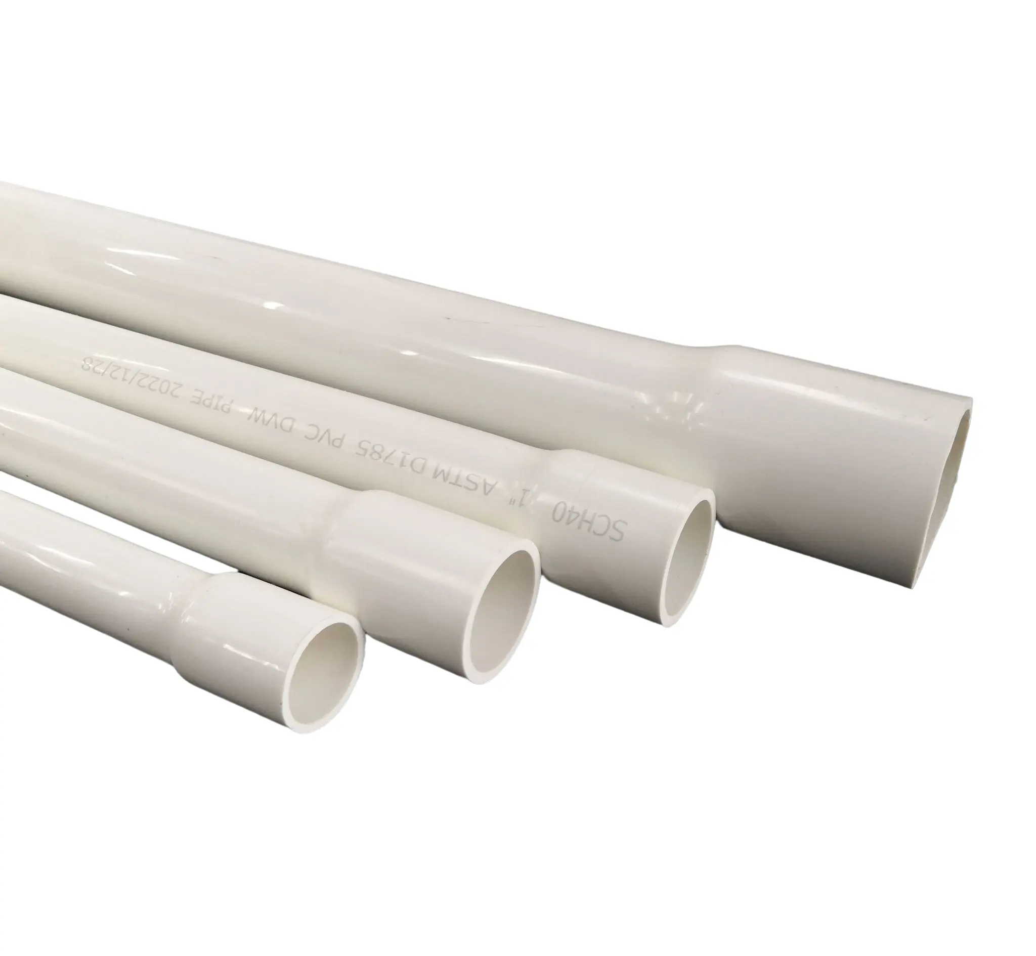 China wholesale SCH40 UPVC water supply all size available high quality plastic pipe with bell end