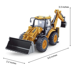 1704 Diecast Pelle Rétrocaveuse Chargeur Frontal 1/50 Métal Ingénierie Construction Tracteur Modèle Collection Bulldoze Camion pour Enfants - Product Image 6