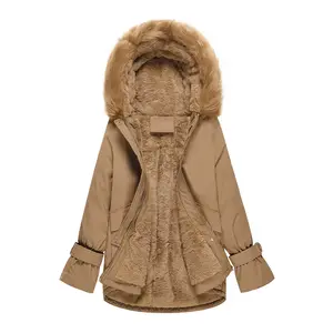 Fashion Long Overcoat fur coats for ladies women's winter outerwear waterproof jacket plus size fur coat