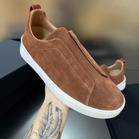 Chaussures de loisirs pour hommes de luxe de haute qualité, chaussures de marche en cuir véritable, chaussures décontractées, chaussures de sport tendance