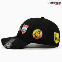 Gorra de Béisbol Personalizada OEM de 6 Paneles con Logotipo 3D Bordado e Impreso, 100% Algodón, Estilo Urbano, Cierre a Presión
