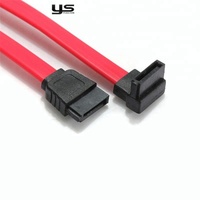 Kabel Data SATA 7Pin Yeasion YS-09 Berkualitas Tinggi, Kabel Ekstensi Serial ATA Custom untuk SSD HDD Komputer Motor
