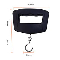 Balance électronique Portable numérique 50kg 10g, pour bagages, système de pesage intelligent suspendu avec rétro-éclairage