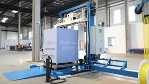 ALL-IN-ONE Automatic Pallet Wrapping And Strapping Machine Fully Automatic Pallet Strapping Machine