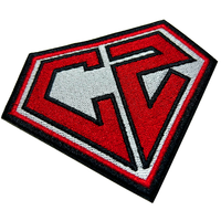 Écusson de broderie de décoration de conception personnalisée cousu sur des patchs brodés pour vêtements coupés pour façonner des écussons tissés badges auto-adhésifs