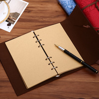 Vente en gros de planificateur de feuilles mobiles A5 A6 A7 créatif configurable multifonctionnel Journal laitier cahier remplissage intérieur papier kraft