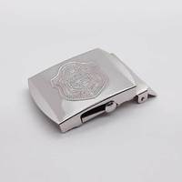 Boucle de ceinture de pompier en alliage de zinc pour hommes personnalisée de haute qualité avec logo laser boucle en métal de qualité supérieure pour le confort et le style