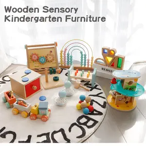 木製の赤ちゃんモンテッソーリおもちゃ感覚JuguetesJuegos木製素材教育モンテッソーリゲーム子供のためのおもちゃを学ぶ