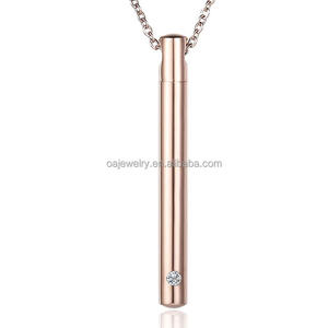 Collar de Acero Inoxidable para Mascotas, Urna para Perros, Logotipo Personalizado al por Mayor, Cristal, Diamantes de Imitación, Botella de Perfume, Colgante de Moda - Product Image 2