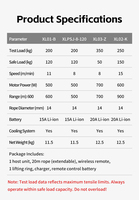 Machine d'escalade électrique alimentée par batterie au lithium 36V, capacité 250 kg