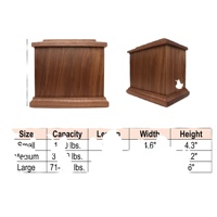 Urna para Mascotas SDD Personalizable de Fábrica con 20 Años de Experiencia, Hecha de Madera de Paulownia y Abeto para Entierro, Fabricada en Shandong
