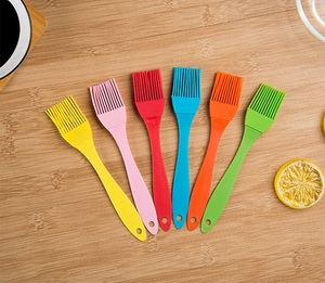 Silicone BBQ spazzola olio resistente al calore cibo spazzola diffusione olio burro <span class=keywords><strong>salsa</strong></span> per barbecue griglia cottura cucina spazzola - Product Image 6