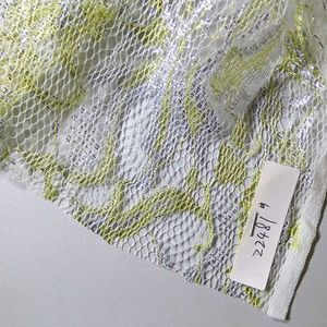 Váy Ren Sáng Bóng Vải Vàng 59 "Thụy Sĩ Voile Tulle Quần Áo Cưới Thời Trang Vàng Và Trang Trí Dệt Kim Chiều Rộng 150CM - Product Image 2