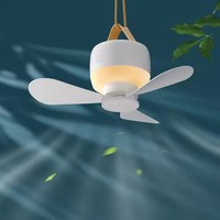Mini ventilateur de plafond USB portable avec prise en plastique détachable Utilisation extérieure personnalisée Moteur à courant continu télécommandé à piles