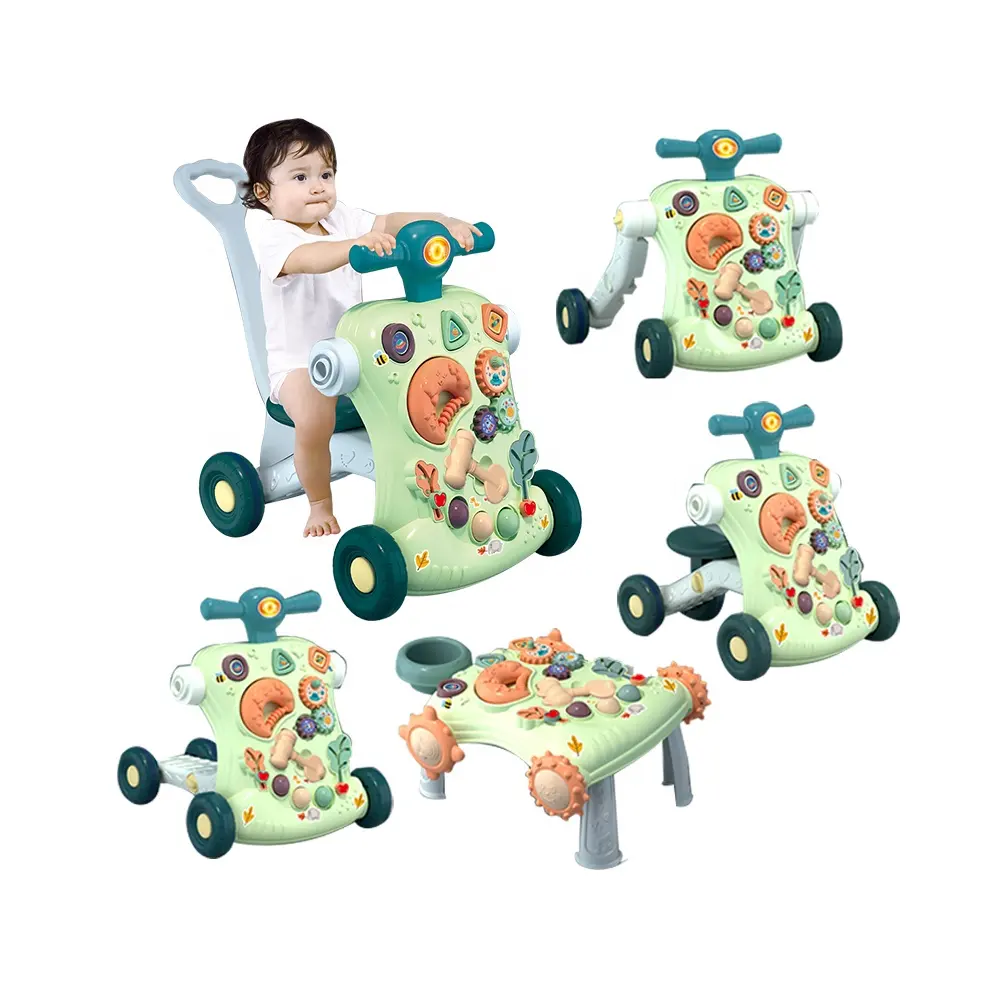 5 In 1 Multifunctionele Loopstoeltje Speelgoed Peuter Winkelwagen Met Milieuvriendelijke Frame En Hoge Sterkte Vervormbare Baby walker