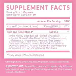 Hot Selling Items Natuurlijke Eetlust Onderdrukker Nachtelijke Vetverbrander Capsules Kruidenextract Dieet Pillen Voor Slaap & Ontspanning - Product Image 2