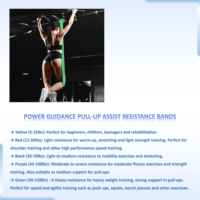 Bandas de resistencia con logotipo personalizado, juego de bandas elásticas personalizadas para ejercicio, bandas largas de entrenamiento para gimnasio
