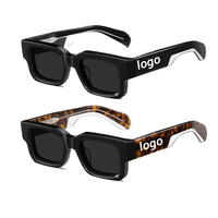 Lunettes de Soleil Polarisées Rétro 2026 Sur Mesure pour Femme, Lunettes Carrées de Luxe pour Homme, Lunettes de Créateur en Acétate avec Logo Personnalisé
