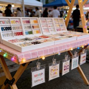 مجموعة فن الأظافر للأطفال يدوية الصنع - طقم أظافر كرتونية لأربعة أظافر - أحجام عشوائية - لا يتطلب أدوات - مجموعة في علبة - Product Image 3