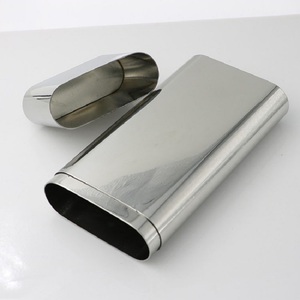 <span class=keywords><strong>Porte</strong></span>-<span class=keywords><strong>bouteille</strong></span> d'<span class=keywords><strong>alcool</strong></span> en acier inoxydable avec étui à cigares - Product Image 2
