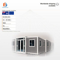 Proyek Resor Hotel Villa Modular Meksiko Kombinasi Modul Ganda Rumah Kontainer Prefab yang Dapat Diperluas