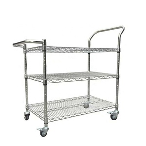 מדף מתלה ESD תעשייתי למכירה חמה כרום מתלה אחסון כבד כרום מדפי חוט - Product Image 5