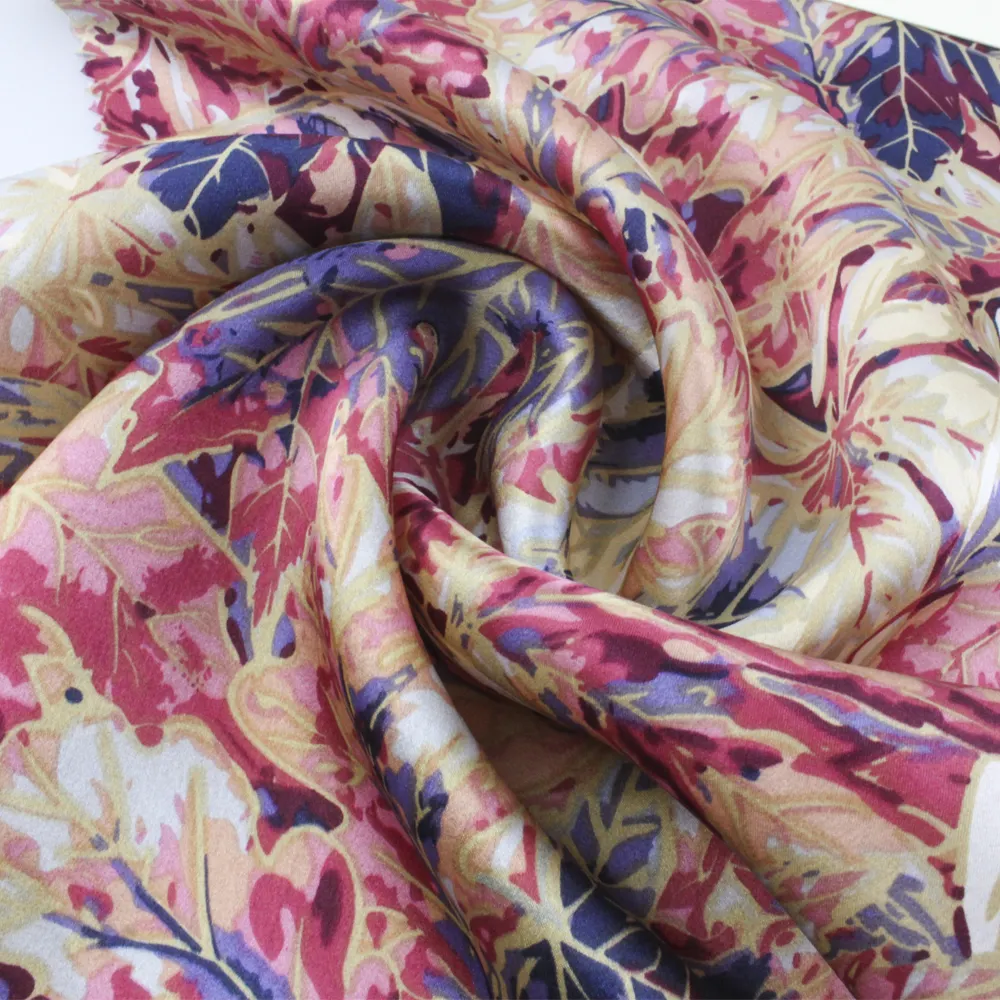 Super Soft and Smooth 100% Silk Printed Fabric Beautiful and Comfortable for Skirts and Dresses