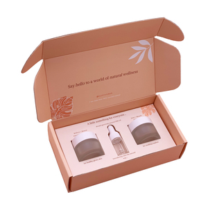 Boîte <span class=keywords><strong>d</strong></span>'expédition en carton ondulé de luxe avec logo en <span class=keywords><strong>or</strong></span> personnalisé à impression personnalisée double face pour emballage <span class=keywords><strong>d</strong></span>'ensemble de bijoux de boucles <span class=keywords><strong>d</strong></span>'oreilles en papier <span class=keywords><strong>d</strong></span>'expédition - Product Image 4