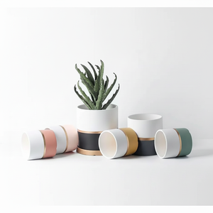 Style nordique en céramique succulente jardinière Pot Unique intérieur décor à la maison poudre revêtement petite plante fleur en gros pour accrocher - Product Image 4