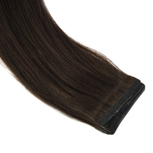 Extensiones de Cabello con Cinta Invisible K.S WIG, Doble Trama, Cutícula Alineada, Cabello Virgen Chino Natural, Liso y Sedoso, Color Negro y Marrón, Saludable - Product Image 1